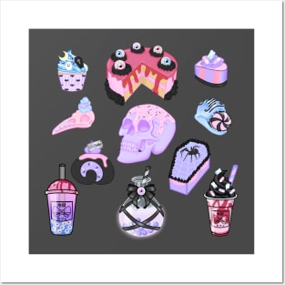 Pastel Goth Sweets Posters and Art